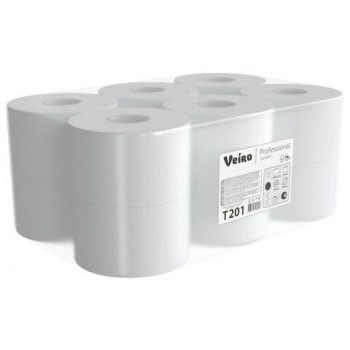 Бумага туалетная 190м, VEIRO Professional (Система T2), КОМПЛЕКТ 12шт, COMFORT, T201