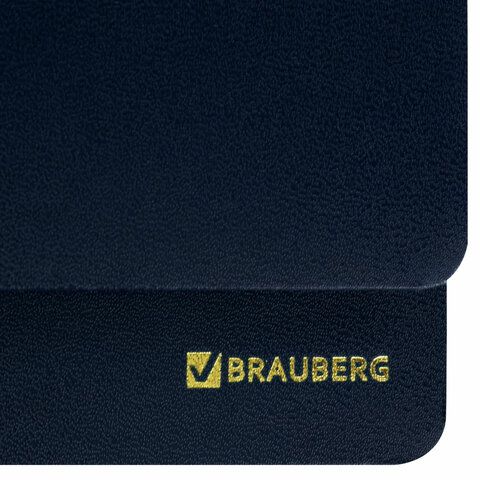 Планинг настольный недатированный (305х140 мм) BRAUBERG &quot;Select&quot;, балакрон, 60 л., темно-синий, 123798