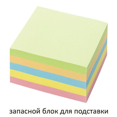Блок для записей ОФИСМАГ 2 шт. непроклеенный, куб 9х9х5 см, цветной, 127801