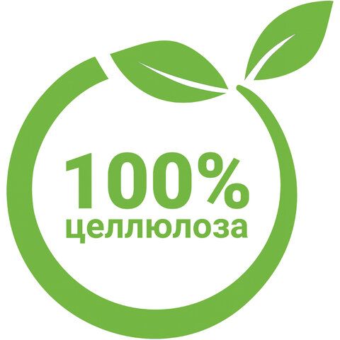 Салфетки бумажные, 100 шт., 24х24 см, МЯГКИЙ ЗНАК 10 шт., белые, 100% целлюлоза, C4
