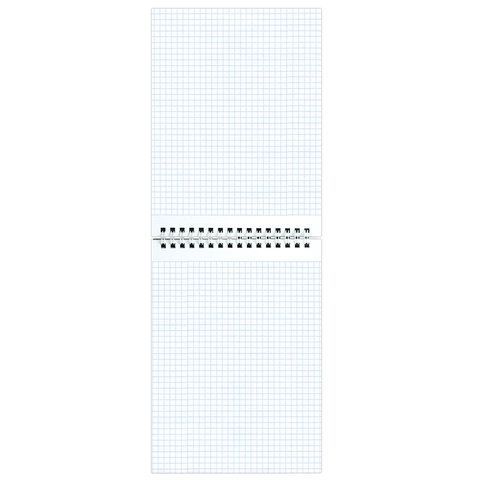 Блокнот А5 146х205 мм, 80 л., гребень, картон, подложка, клетка, ОФИСМАГ, красный, 129869
