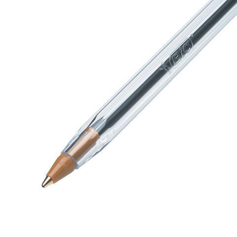 Ручка шариковая BIC &quot;Cristal&quot;, СИНЯЯ, корпус прозрачный, узел 1 мм, линия письма 0,32 мм, 847898