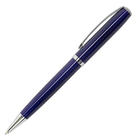Ручка подарочная шариковая BRAUBERG &quot;Cayman Blue&quot;, корпус синий, узел 1 мм, линия письма 0,7 мм, синяя, 141409