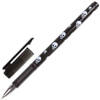 Ручка шариковая BRAUBERG 12 шт. "Jolly Roger", СИНЯЯ, корпус с печатью, узел 0,7 мм, линия письма 0,35 мм, 141536