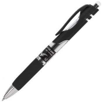 Ручка гелевая автоматическая с грипом BRAUBERG 2 шт. "Black Jack", ЧЕРНАЯ, трехгранная, узел 0,7 мм, линия письма 0,5 мм, 141552