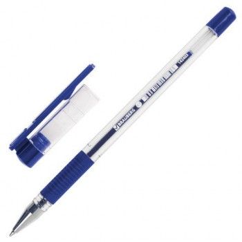 Ручка шариковая с грипом BRAUBERG 15 шт. "X-Writer", СИНЯЯ, узел 0,7 мм, линия письма 0,35 мм, 142403