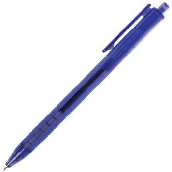 Ручка шариковая масляная автоматическая BRAUBERG 12 шт. "Tone", СИНЯЯ, корпус тонированный, узел 0,7 мм, линия письма 0,35 мм, 142414