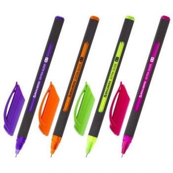 Ручка шариковая масляная BRAUBERG 12 шт. "Extra Glide Soft Color", СИНЯЯ, узел 0,7 мм, линия письма 0,35 мм, 142928