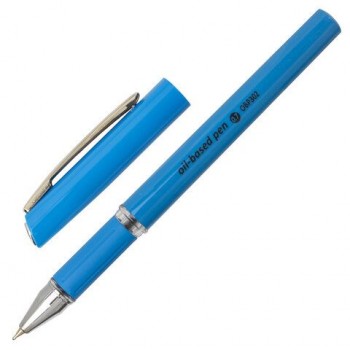 Ручка шариковая масляная с грипом BRAUBERG 12 шт. "Roll", СИНЯЯ, корпус синий, узел 0,7 мм, линия письма 0,35 мм, 143005