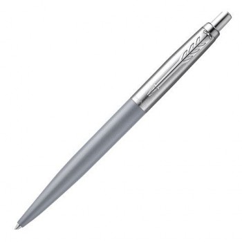 Ручка шариковая PARKER "Jotter XL", УТОЛЩЕННЫЙ корпус, серый матовый лак, детали из нержавеющей стали, синяя, 2068360