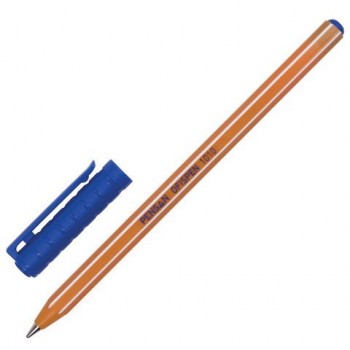 Ручка шариковая масляная PENSAN 60 шт. Officepen 1010, СИНЯЯ, корпус оранжевый, 1 мм, линия 0,8 мм, 1010/60