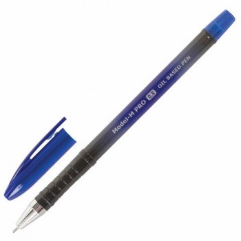 Ручка шариковая масляная BRAUBERG 12 шт. "Model-M PRO", СИНЯЯ, узел 0,5 мм, линия письма 0,25 мм, 143252