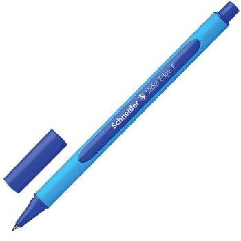 Ручка шариковая SCHNEIDER 3 шт. (Германия) "Slider Edge F", СИНЯЯ, трехгранная, узел 0,8 мм, линия письма 0,4 мм, 152003
