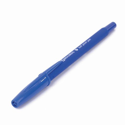 Ручка шариковая BRAUBERG &quot;Capital-X&quot;, СИНЯЯ, корпус soft-touch синий, узел 0,7 мм, линия письма 0,35 мм, 143341, BP253