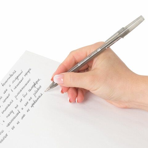Ручка шариковая BRAUBERG &quot;i-STICK&quot;, ЧЕРНАЯ, пишущий узел 0,7 мм, линия письма 0,35 мм, 143443