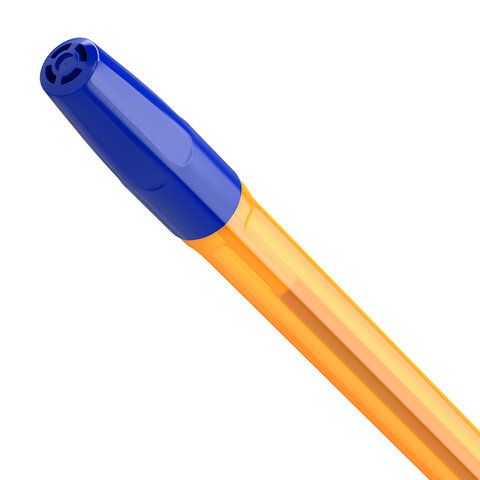 Ручка шариковая BRAUBERG &quot;M-500 ORANGE TONE&quot;, СИНЯЯ, корпус тонированный оранжевый, узел 0,7 мм, линия письма 0,35 мм, 143451
