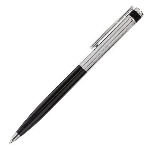 Ручка подарочная шариковая GALANT &quot;ACTUS&quot;, корпус серебристый с черным, детали хром, узел 0,7 мм, синяя, 143518
