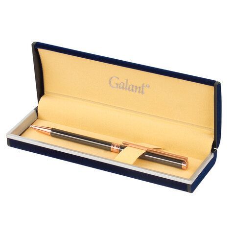 Ручка подарочная шариковая GALANT &quot;ASTRON BRONZE&quot;, корпус металлический, детали розовое золото, узел 0,7 мм, синяя, 143524