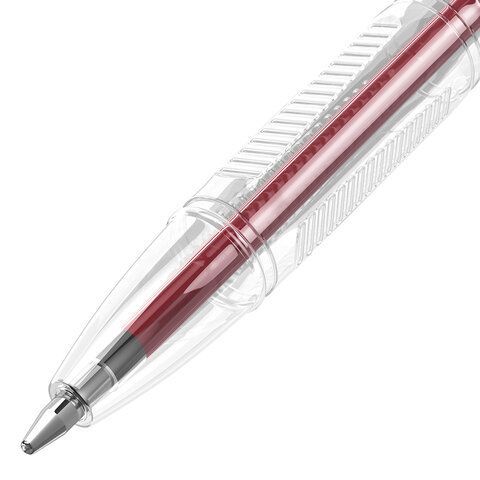 Ручка шариковая BRAUBERG 50 шт. &quot;ULTRA&quot;, КРАСНАЯ, узел 1 мм, чернила ГЕРМАНИЯ, наконечник ШВЕЙЦАРИЯ, 143560