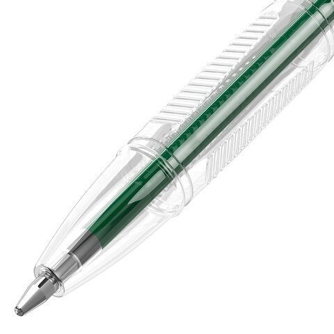 Ручка шариковая BRAUBERG 50 шт. &quot;ULTRA&quot;, ЗЕЛЕНАЯ, узел 1 мм, чернила ГЕРМАНИЯ, наконечник ШВЕЙЦАРИЯ, 143561