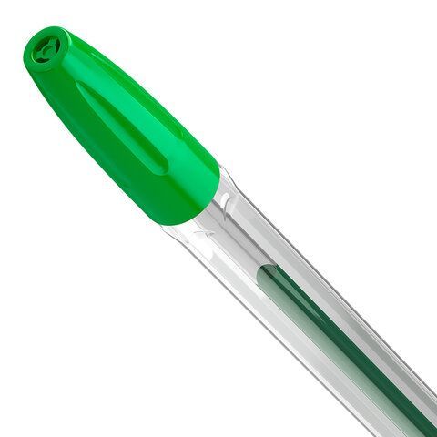 Ручка шариковая BRAUBERG 50 шт. &quot;ULTRA&quot;, ЗЕЛЕНАЯ, узел 1 мм, чернила ГЕРМАНИЯ, наконечник ШВЕЙЦАРИЯ, 143561