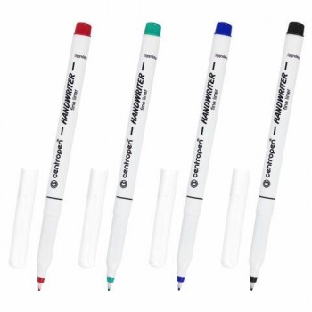 Ручки капиллярные (линеры) 4 ЦВЕТА CENTROPEN 3 шт. "Handwriter", корпус тонкий, линия письма 0,5 мм, 2551/4, 2 2551 0403