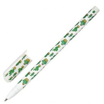 Ручка шариковая BRAUBERG 36 шт. SOFT TOUCH STICK "CACTUS", СИНЯЯ, мягкое покрытие, узел 0,7 мм, 143707
