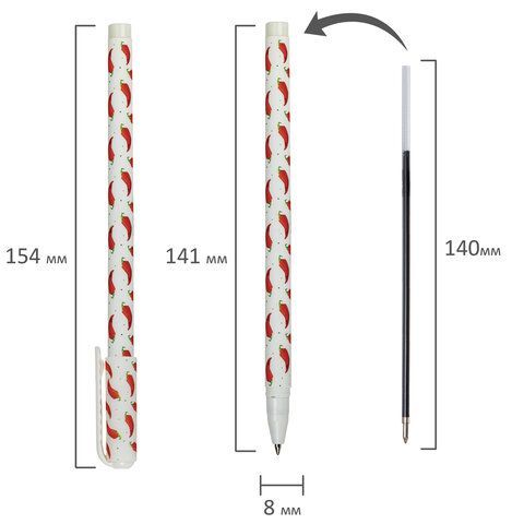 Ручка шариковая BRAUBERG 36 шт. SOFT TOUCH STICK &quot;CHILI PEPPER&quot;, СИНЯЯ, мягкое покрытие, узел 0,7 мм, 143708