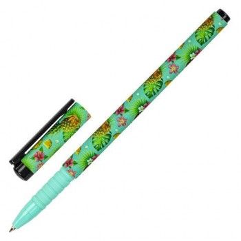 Ручка шариковая BRAUBERG 36 шт. SOFT TOUCH GRIP "PINEAPPLE", СИНЯЯ, мягкое покрытие, узел 0,7 мм, 143718