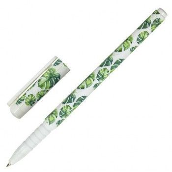 Ручка шариковая BRAUBERG 36 шт. SOFT TOUCH GRIP "TROPIC", СИНЯЯ, мягкое покрытие, узел 0,7 мм, 143719