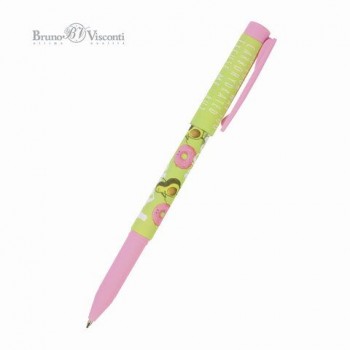 Ручка шариковая BRUNO VISCONTI 24 шт. FreshWrite, СИНЯЯ, "Авокадо.Пончик", линия письма 0,5 мм, 20-0214/62