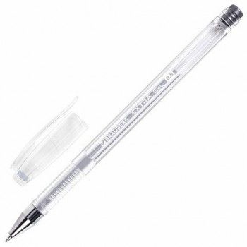Ручка гелевая СЕРЕБРИСТАЯ BRAUBERG 4 шт. "EXTRA SILVER", корпус прозрачный, 0,5 мм, линия 0,35 мм, 143913