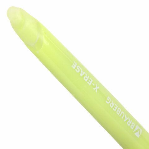 Ручка стираемая гелевая с грипом BRAUBERG X-ERASE PASTEL, СИНЯЯ, узел 0,7 мм, линия 0,35 мм, 143953