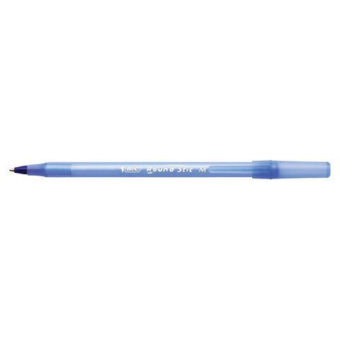 Ручка шариковая BIC &quot;Round Stic&quot;, СИНЯЯ, корпус голубой, узел 1 мм, линия письма 0,32 мм, С ШТРИХКОДОМ, 934598