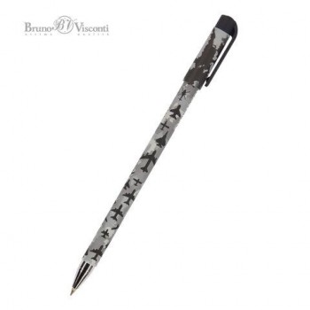Ручка шариковая BRUNO VISCONTI 24 шт. "HappyWrite", СИНЯЯ, "Самолеты", линия 0,38 мм, 20-0215/30