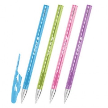 Ручка гелевая BRAUBERG 24 шт. "ULTRA GEL PASTEL", СИНЯЯ, стандартный наконечник 0,5 мм, линия письма 0,35 мм, 144272