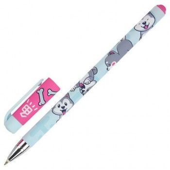 Ручка шариковая BRUNO VISCONTI 24 шт. HappyWrite, синяя, Kawaii.Щеночек, 0,5 мм, линия 0,38, 20-0215/57