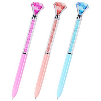 Ручка поворотная с топпером шариковая FUNSTER 12 шт. "SHINE BRIGHT", СИНЯЯ, ассорти, пишущий узел 0,7 мм, линия письма 0,35 мм, 144377