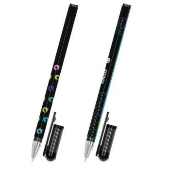 Ручка шариковая с принтом FUNSTER 36 шт. STICK "BLACK CAT", СИНЯЯ, SOFT TOUCH покрытие, узел 0,7 мм, линия 0,35 мм, 144391