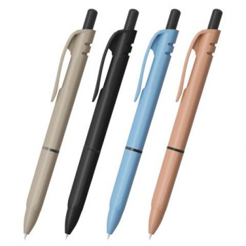 Ручка шариковая автоматическая с грипом BRAUBERG 40 шт. "MORANDI COLOR", СИНЯЯ, пишущий узел 0,5 мм, линия письма 0,3 мм, 144494