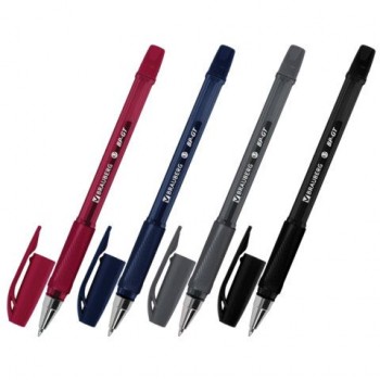 Ручка шариковая BRAUBERG 36 шт. "BP-GT VIVID", СИНЯЯ, корпус ассорти, пишущий узел 0,7 мм, линия письма 0,35 мм, 144502