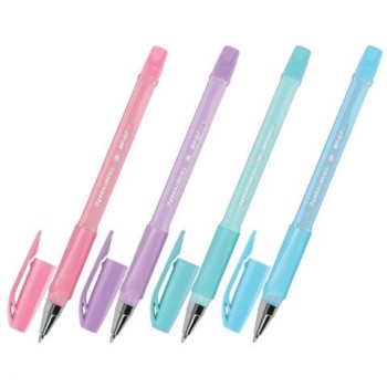 Ручка шариковая BRAUBERG 36 шт. "BP-GT PASTEL", СИНЯЯ, корпус ассорти, пишущий узел 0,7мм, линия письма 0,35 мм, 144503