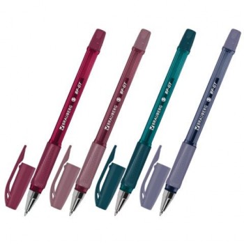 Ручка шариковая BRAUBERG 36 шт. BP-GT MORANDI, СИНЯЯ, корпус ассорти, пишущий узел 0,7 мм, линия письма 0,35 мм, 144504