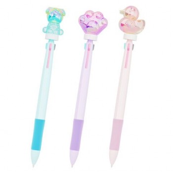 Ручка-спиннер многоцветная с акриловым топпером FUNSTER 24 шт. "SHINY PETS", 3 ЦВЕТА, ассорти, пишущий узел 0,7 мм, линия письма 0,35 мм, 144518