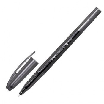 Ручка гелевая STAFF 48 шт. "COLLEGE", ЧЕРНАЯ, игольчатый узел 0,5 мм, линия письма 0,35 мм, 144538