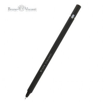 Ручка гелевая BRUNO VISCONTI 24 шт. Super Slim Black, ЧЕРНАЯ, узел 0,28мм, линия 0,2мм, 20-0, 20-0397