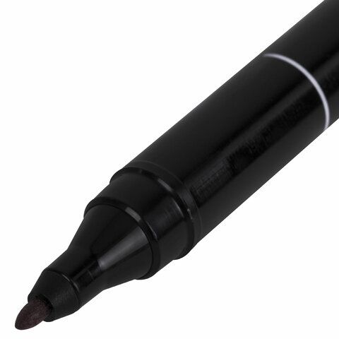Маркер перманентный CENTROPEN 3 шт. 2846, ЧЕРНЫЙ, тонкий наконечник, 1 мм, 6 2846 9412