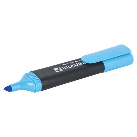 Текстовыделитель BRAUBERG 2 шт. &quot;Contract&quot;, ГОЛУБОЙ, линия 1-5 мм, 150391