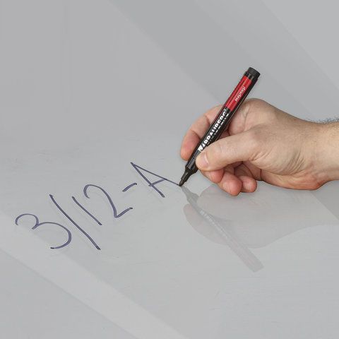 Маркер перманентный BRAUBERG 4 шт. &quot;Contract&quot;, ЧЕРНЫЙ, круглый наконечник, 3 мм, 150465