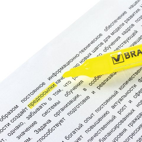Текстовыделитель BRAUBERG 3 шт. &quot;Energy&quot;, ЖЕЛТЫЙ, линия 1-3 мм, 150482